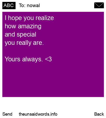 unsent message to nowal