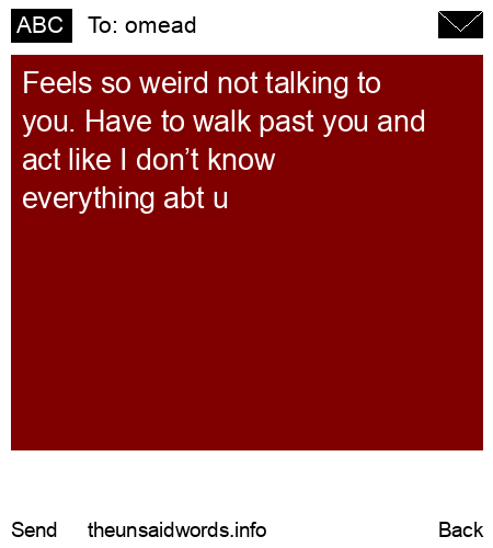 unsent message to omead 