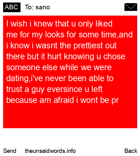 unsent message to sano