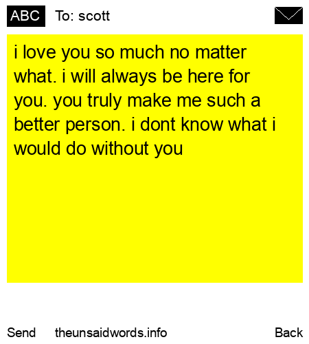 unsent message to scott