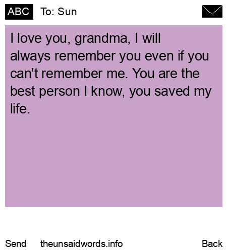unsent message to Sun