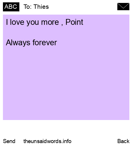 unsent message to Thies 