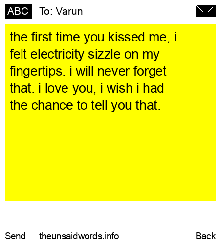 unsent message to Varun