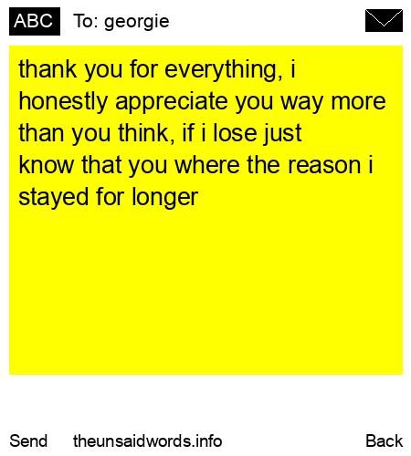 unsent message to georgie
