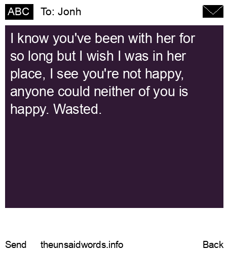 unsent message to Jonh