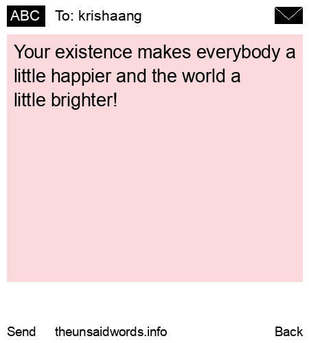 unsent message to krishaang