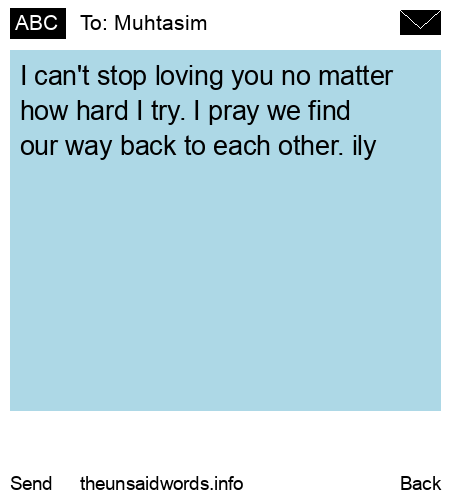 unsent message to Muhtasim