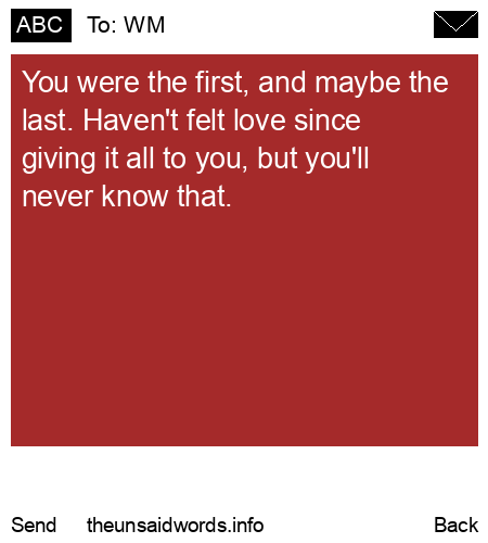 unsent message to WM