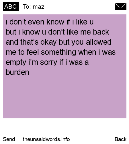 unsent message to maz