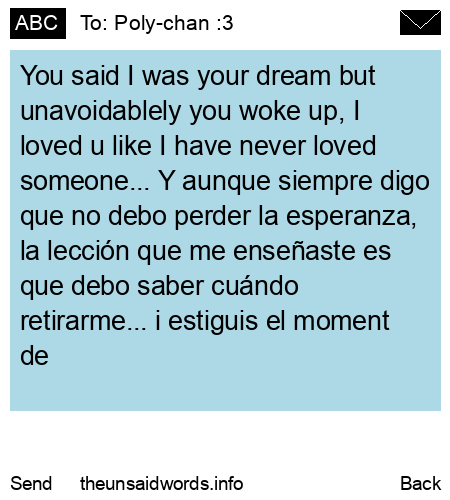 unsent message to Poly-chan :3