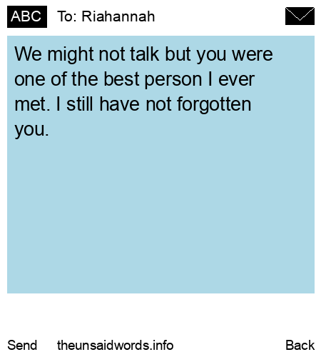 unsent message to Riahannah 