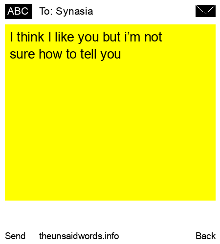 unsent message to Synasia