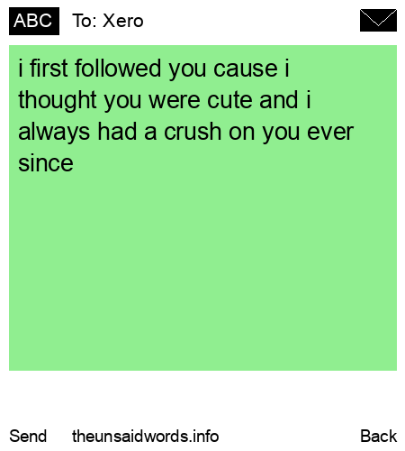 unsent message to Xero