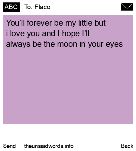 unsent message to Flaco