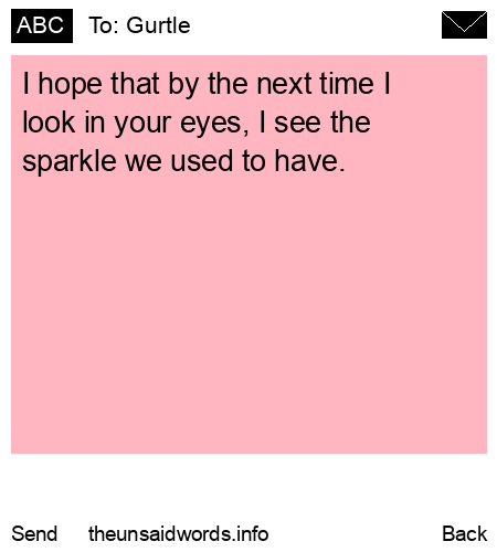 unsent message to Gurtle