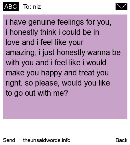 unsent message to niz