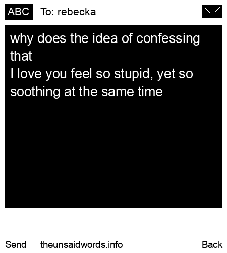 unsent message to rebecka