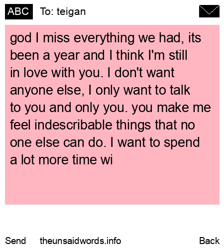 unsent message to teigan