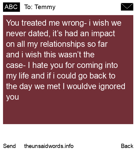 unsent message to Temmy