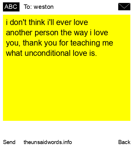 unsent message to weston