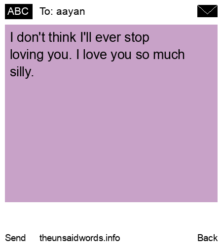 unsent message to aayan