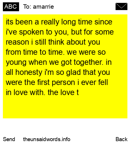 unsent message to amarrie