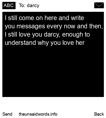 unsent message to darcy