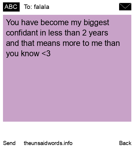 unsent message to falala