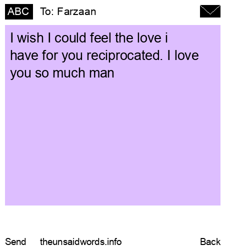 unsent message to Farzaan