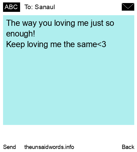 unsent message to Sanaul