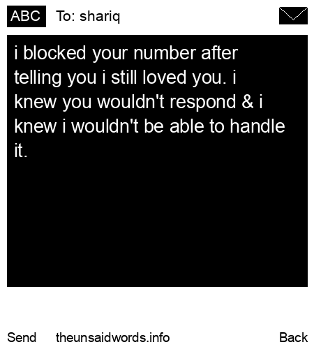 unsent message to shariq