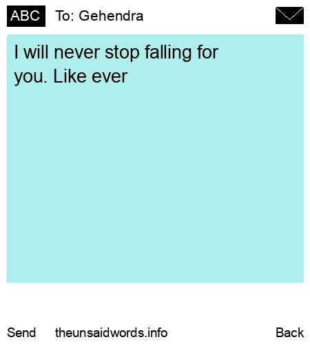 unsent message to Gehendra 