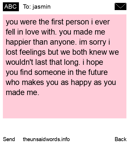 unsent message to jasmin