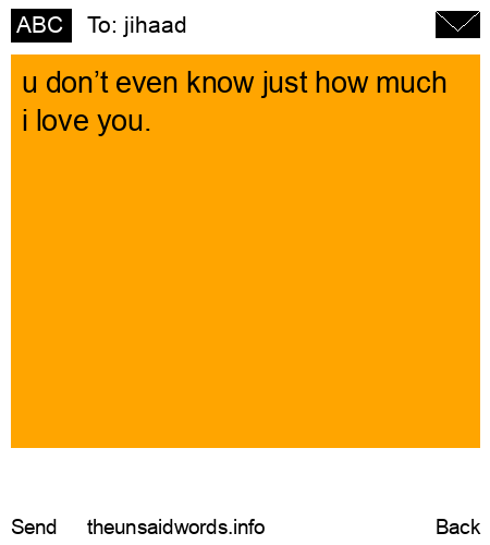 unsent message to jihaad