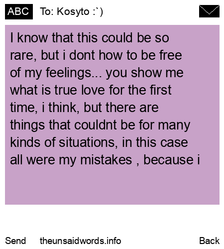 unsent message to Kosyto :`)