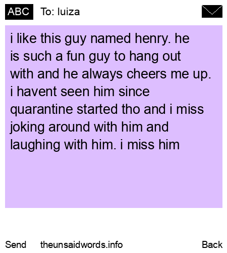 unsent message to luiza