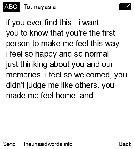 unsent message to nayasia