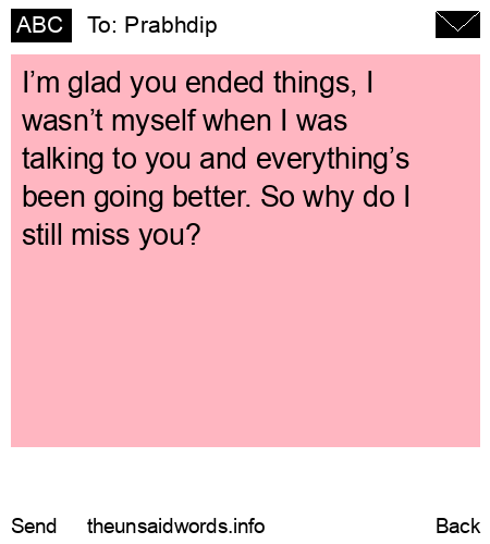 unsent message to Prabhdip