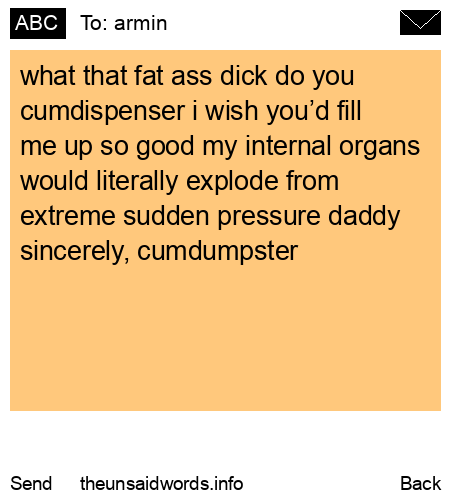 unsent message to armin