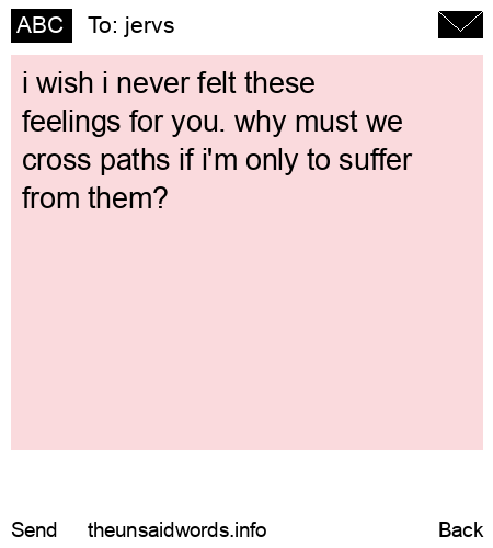 unsent message to jervs
