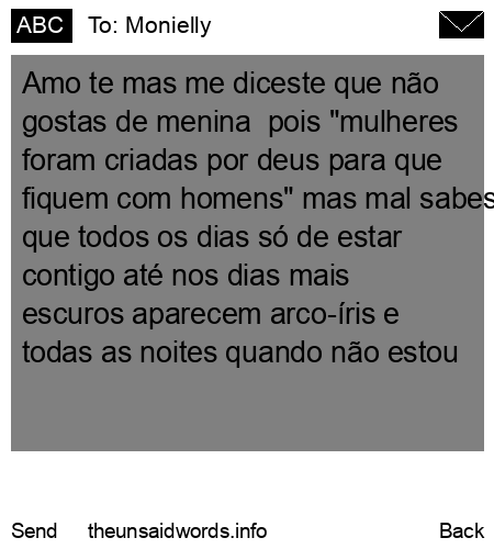 unsent message to Monielly