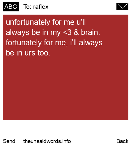 unsent message to raflex