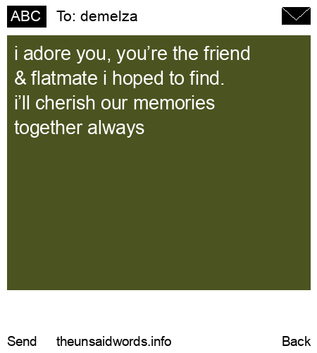 unsent message to demelza