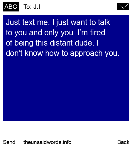 unsent message to J.I