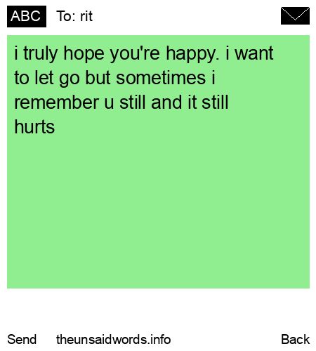 unsent message to rit