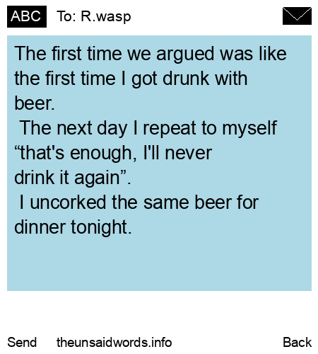 unsent message to R.wasp