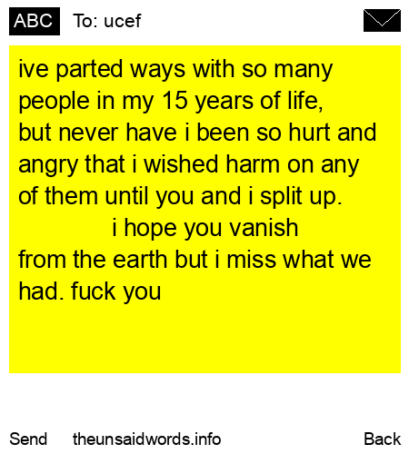 unsent message to ucef