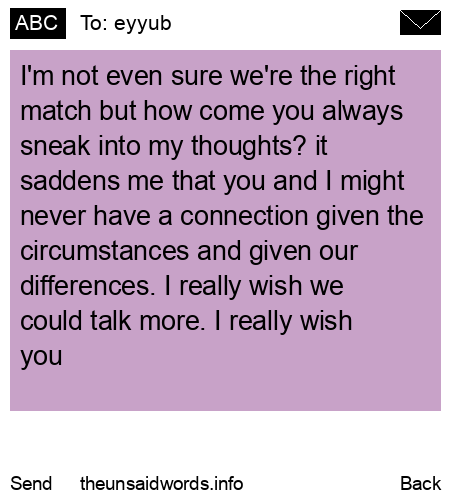 unsent message to eyyub
