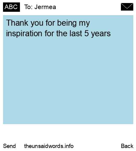 unsent message to Jermea