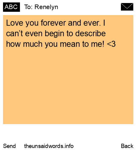 unsent message to Renelyn
